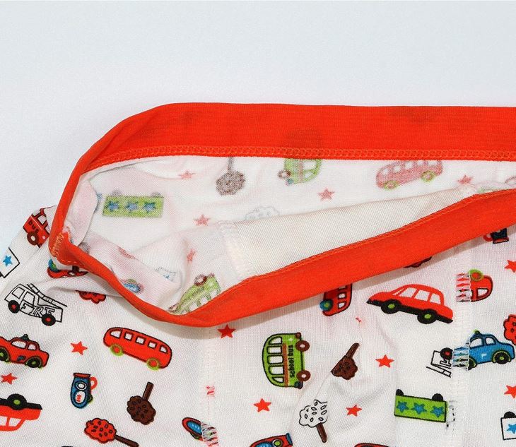 Boy' S 100% Cotton Car Printing Boxer Shorts